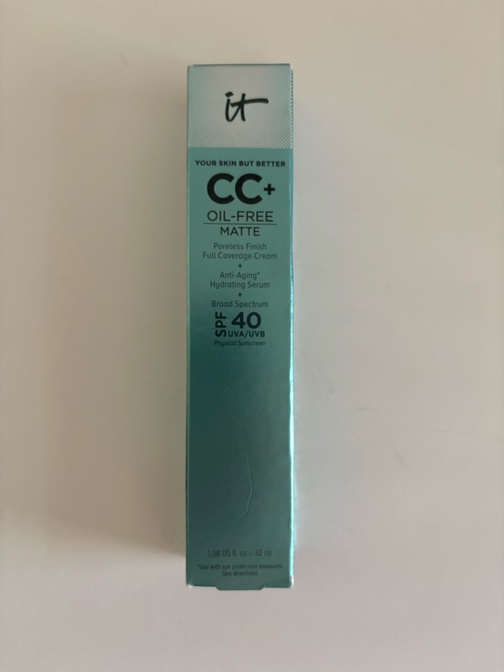 IT Cosmetics Your Skin But Better CC + Oil Free Matte Poreless Finish Full Cover
